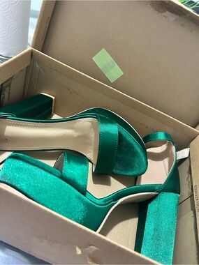 Green high heels